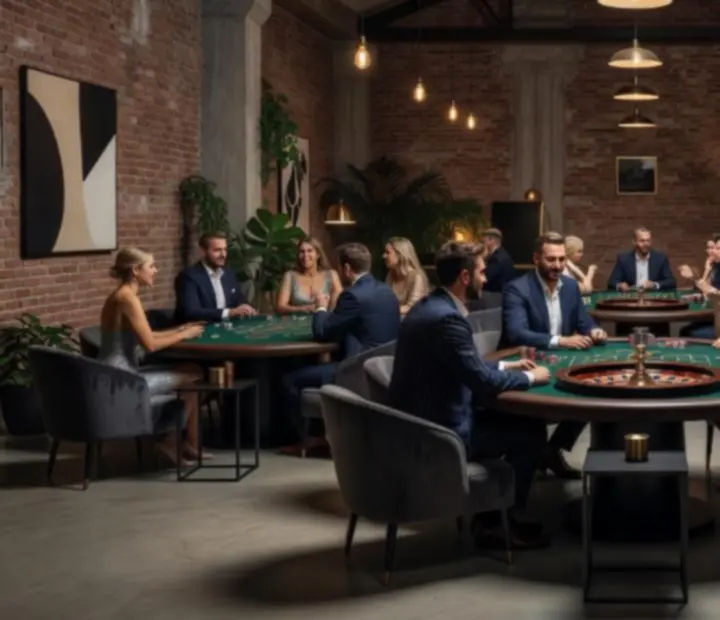 Mobilne stoły casino przygotowane na elegancki event